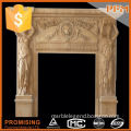 Custom Engineering Marble Fireplace Mantel for Sale